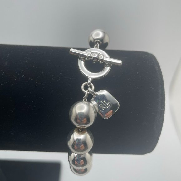 Ralph Lauren Chunky Silver beaded chocker necklace and bracelet set - Picture 5 of 5